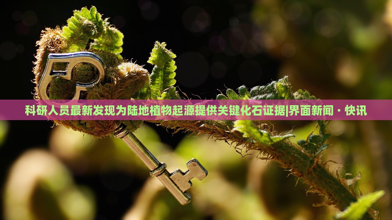 科研人員最新發(fā)現(xiàn)為陸地植物起源提供關(guān)鍵化石證據(jù)|界面新聞 · 快訊